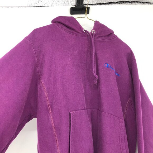 Champion Reverse Weave  script purple pullover hoodie women’s small - Picture 4 of 15